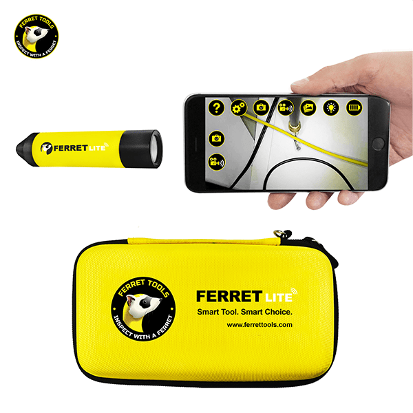 Ferret LITE – Multipurpose Wireless Inspection Camera, Rechargeable, Always  Up Viewing Function, Now with a Wireless Range of up to 130' (40m) - line