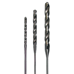 3 high speed flexible steel bits of different sizes.