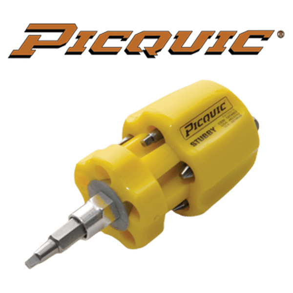 Picquic Stubby Multi-bit Screwdriver Small New Canada 