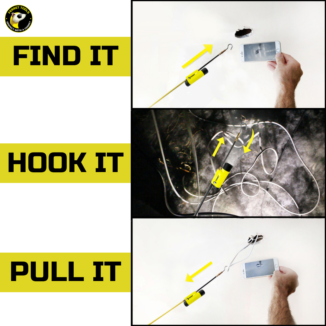 Ferret Pro - Multipurpose Wireless Inspection Camera and Cable Pulling Tool