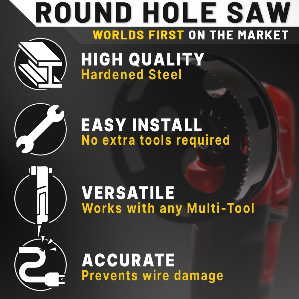 Round store hole saw