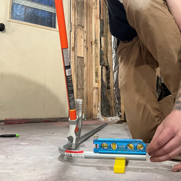 Rack-A-Tiers Kick Wedge - Conduit Bending Leveling Tool For Electricians