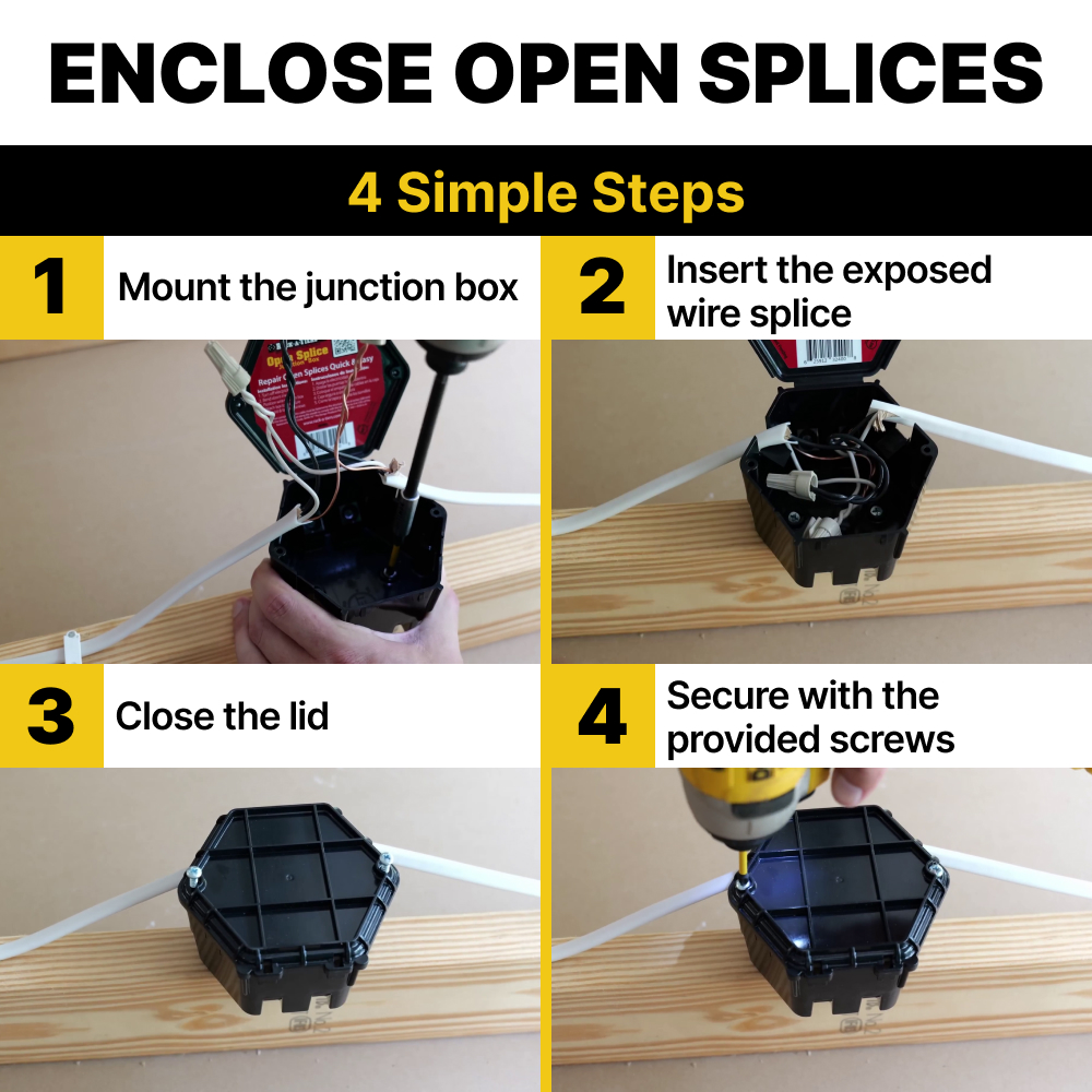 Home Depot Electrical Boxes Open Splice Junction Box (12 Pack), One-Piece Junction  Box Splice Box. Repair Open Splices, 5 Second Installation Splice Box, ,  Wire Junction Box Electrical Junction Box Splice Junction, image size:1000x1000