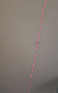 Laser on ceiling 