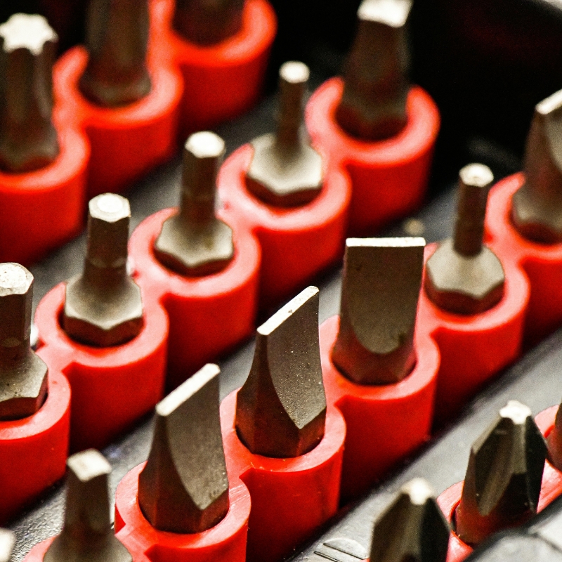 1 Green and #2 Red Robertson Square Double Ended Impact Bit