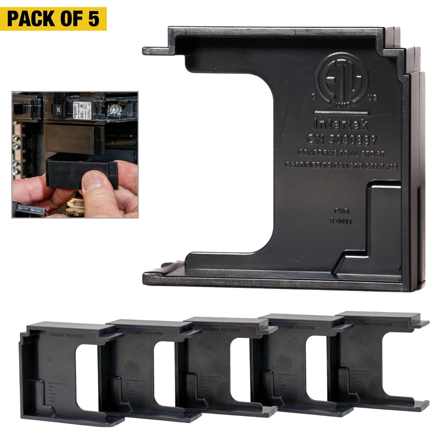BusGuard - Electrical Panelboard Filler - 5 pack - Rack-A-Tiers
